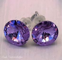Szidi's Light purple Swarovski kristály füli