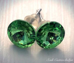 Szidi's Light green Swarovski kristly fli