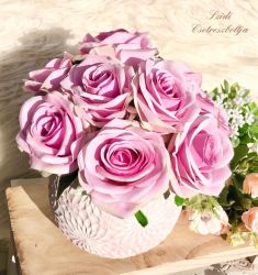 Szidi's0 Rózsa dekoráció virágos kaspóban