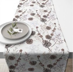 Ambiente Pine Cones pamut asztali fut