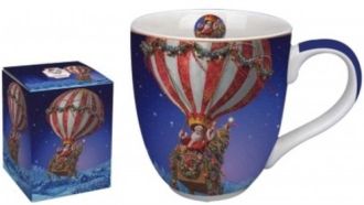 Duo Gift Santa Balloon ris porcelnbgre dobozban