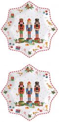 R2S Nuova Vintage Nutcrackers 2 darabos porceln desszerttnyr szett, dobozban