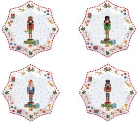 R2S Nuova Vintage Nutcrackers 4 darabos porceln desszerttnyr szett, dobozban