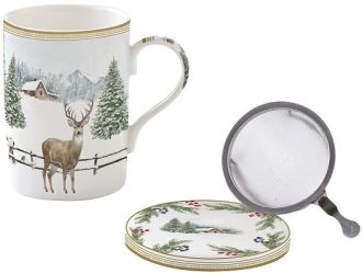 R2S Nuova White Forest porceln bgre fm szrvel, tetvel, dobozban