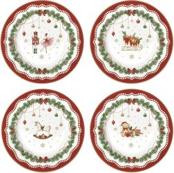 R2S Nuova Magie de Noel 4 darabos porceln desszerttnyr szett, dobozban