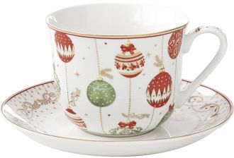 R2S Nuova Christmas Eve porceln reggelizcssze aljjal, dobozban