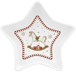 R2S Nuova Magie de Noel porceln csillag tl dobozban