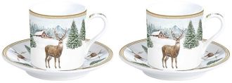 R2S Nuova White Forest porceln espresso cssze aljjal szett dobozban