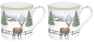R2S Nuova White Forest porceln bgre szett dobozban