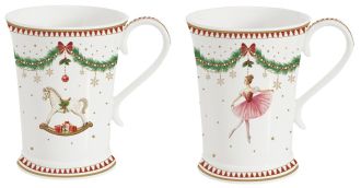 R2S Nuova Magie de Noel porceln bgre szett balerinval, hintalval, dobozban
