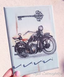 Szidi's Egyedi motoros kulcs akaszt