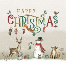 Ambiente Happy Christmas paprszalvta