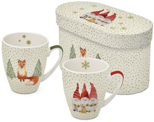 PPD Snowfakes porceln bgre szett, dszdobozban