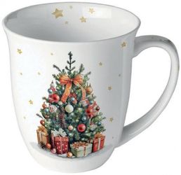 Ambiente Pompzatos karcsonyfa porceln bgre ablakos dobozban