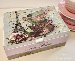 Szidi's Egyedi Tea Time teafiltertart, fa