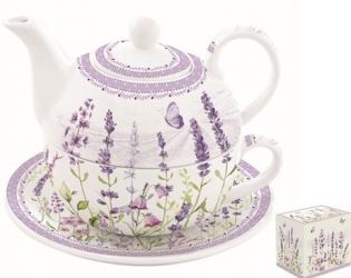 R2S Nuova Lavender Field egy szemlyes porceln tes szett dobozban