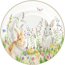 R2S Nuova Happy Easter porcelán desszerttányér