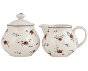 Clayre & Eef Mini Roses kermia cukortart/tejkint