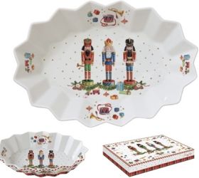 R2S Nuova Vintage Nutcrackers porceln ovl tlca, dobozban