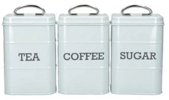 Kitchen Craft Coffee, Tea, Sugar fm trol szett, vilgoskk