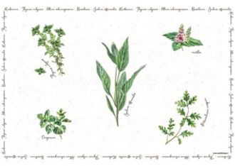 R2S Nuova Herbarium műanyag tányéralátét