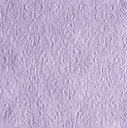 Ambiente Elegance dombornyomott szalvta levendula lila, 3 mretben