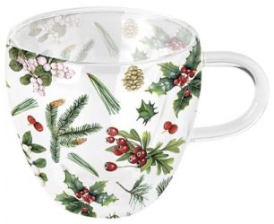 Ambiente Winter Greenery duplafal boroszilikt cssze