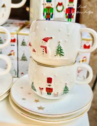 R2S Nuova Let it Snow Ditr-Hember porceln espresso szett donozban
