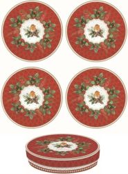 R2S Nuova Christmas Berries porceln desszerttnyr szett, dobozban