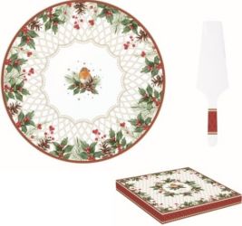 R2S Nuova Christmas Berries porceln tortatl lapgttal, dobozban