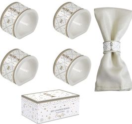 R2S Nuova Royal Nutcracker 4 darabos porceln szalvtagyr szett, dobozban