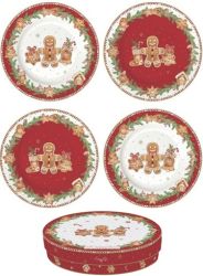 R2S Nuova Fancy Gingerbread 4 darabos porceln desszerttnyr szett dobozban