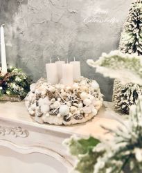 Szidi's Arany-pasztell adventi koszor