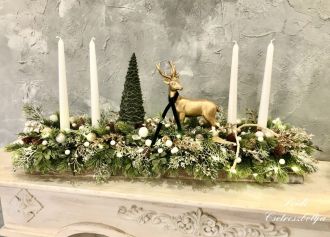 Szidi's Deluxe adventi dekor Villeroy&Boch szarvassal