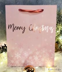  Merry Christmas pder rzsaszn, hpelyhes ajndktasak, 2 mretben