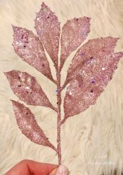  Rzsaszn glitteres, faleveles g