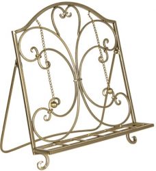 Clayre & Eef Elegns szakcsknyvtart, arany, fm