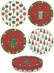 R2S Nuova Coffee Mania Jingle Bells porceln desszerttnyr szett, dobozban